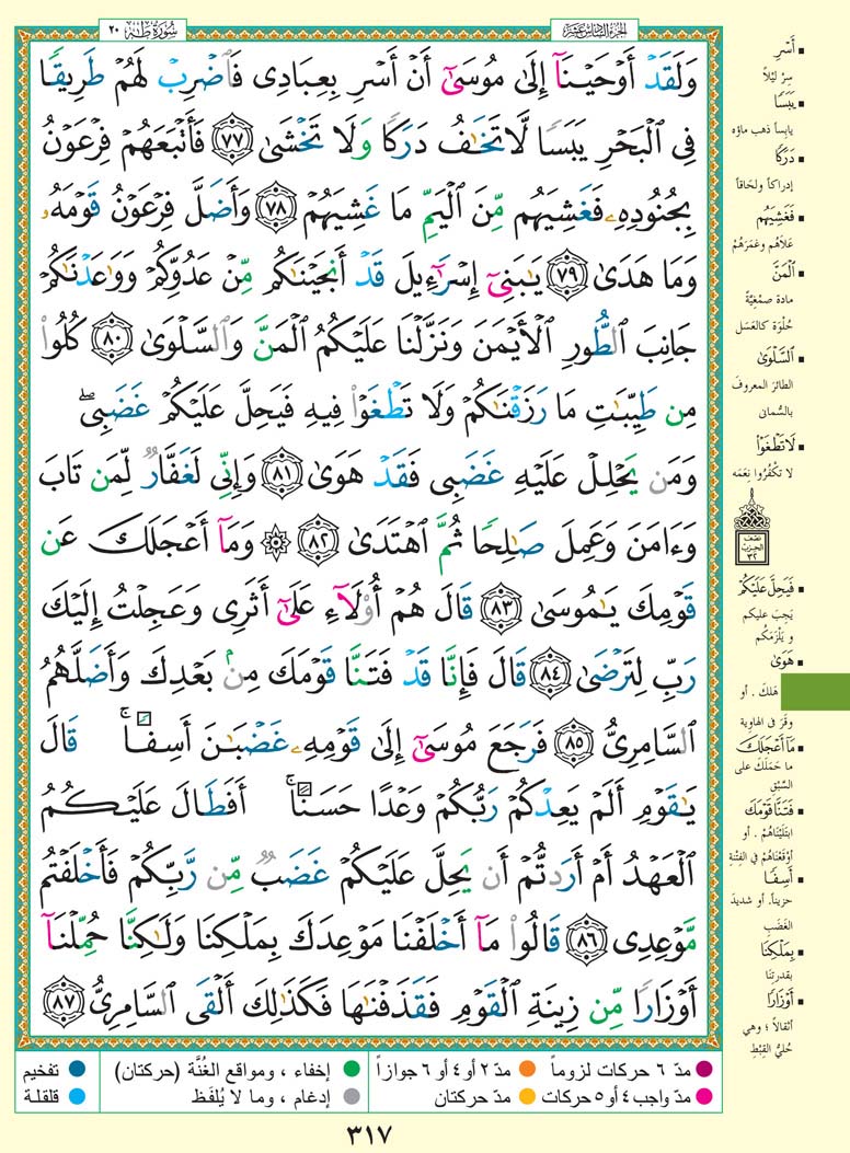   تفسير سورة طَهَ صفحة 317 من القرآن الكريم للشيخ الشعراوي	 317