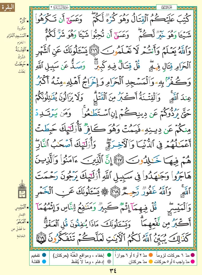 تفسير سورة البقرة صفحة 34 من القران الكريم للشيخ الشعراوي    34