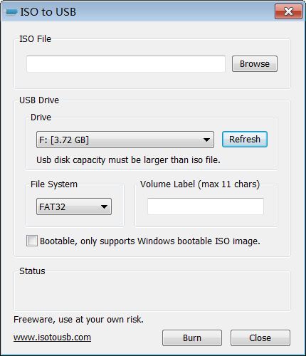 عملاق حرق الويندوز على الفلاشة ISO to USB 1.3 Final في آخر اصدار Screenshot