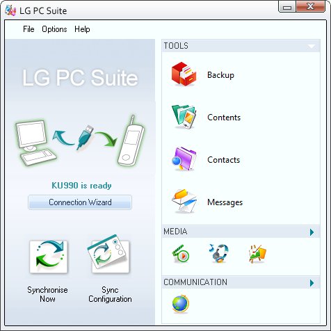 برنامج LG Pc Suite للتحميل Pcsuite