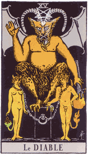 Amis ou Ennemis - Tirage en ligne avec le Tarot de Marseille - Page 2 Le_diable