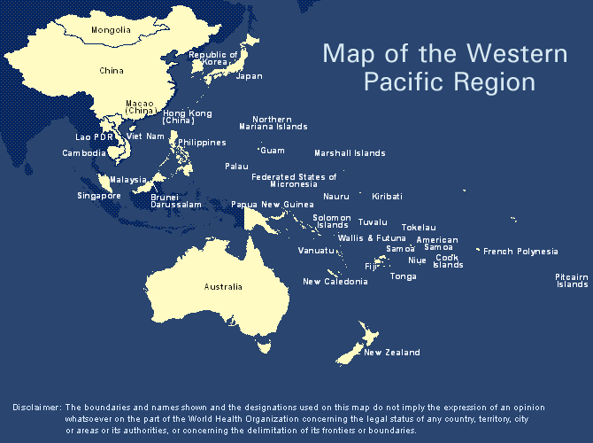 États-Unis / Thaïlande: accord de défense Western_Pacific_Region_map