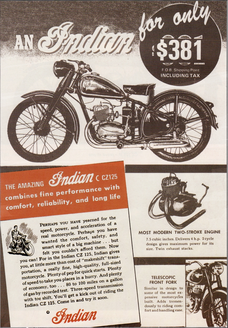 De l'ADN estois dans les motos occidentales ? Indian