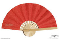 Cafe 24 Jam Mulberry-paper-fan-plain-vermilion-red-fanha-200-p485u-DSCF3036_200x133