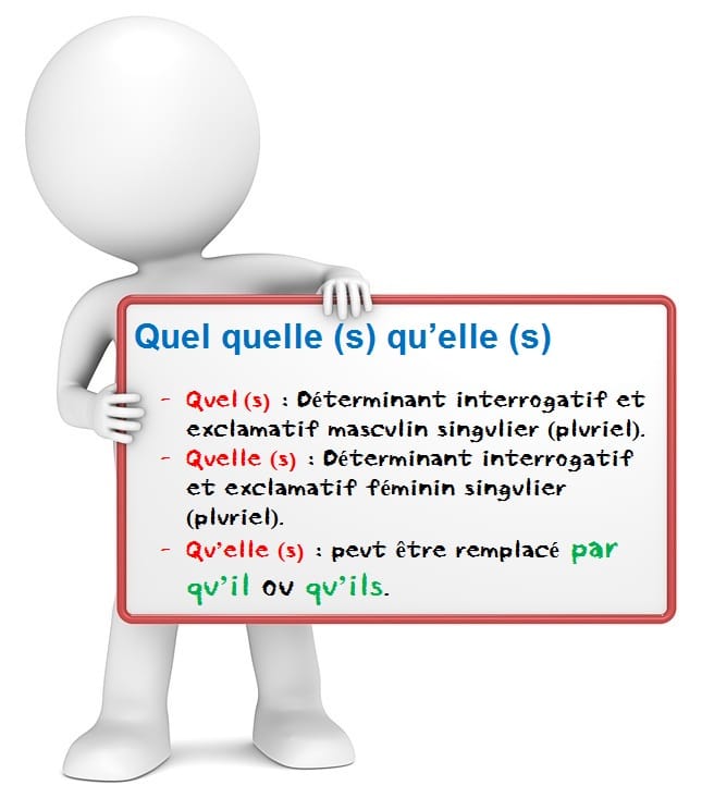 la différence entre: Quel(s) quelle(s) qu’elle(s Homonymes-quel-quelle-qu-elle1