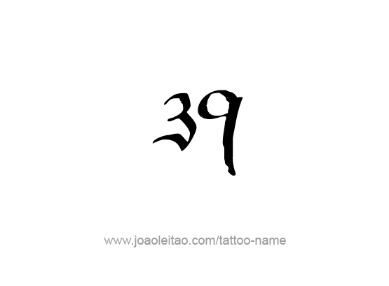 bombe en image - Page 3 Tattoo-design-numbers-39-23