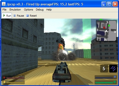 PSP Emulator (JPCSP v0.3 r1280) FiredUp