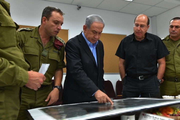 Israel comienza el ataque terrestre a la franja de Gaza Netanyahu-protective-edge-web