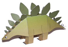 Maquette de dinosaures pour les enfants Stegosaure
