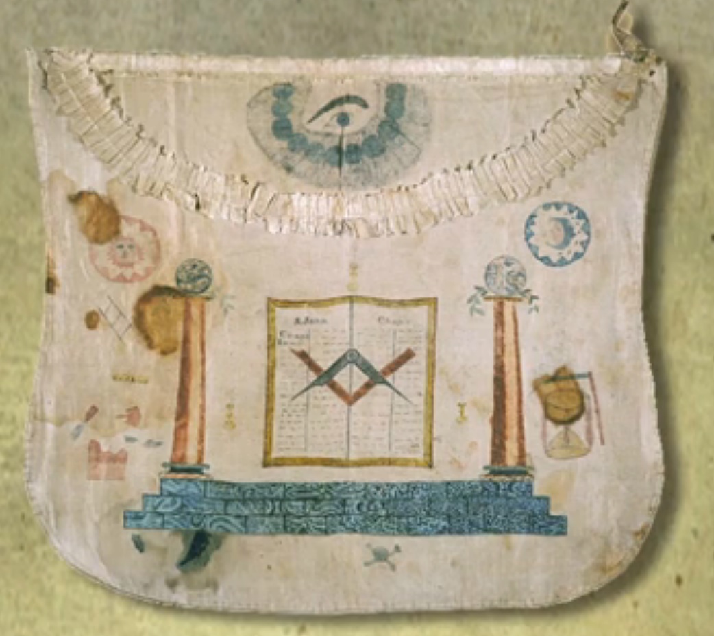 EL ENTIERRO MASÓNICO DE RUSSELL Masonic-apron