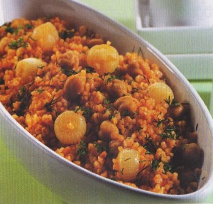 Nohutlu Bulgur Pilavı Nohutlu-300x287