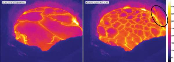 غروب الشمس في العين الحمئة  5768541_web1_VW-2017-Aug-10_thermal-cam-images_copy_USGS(1)