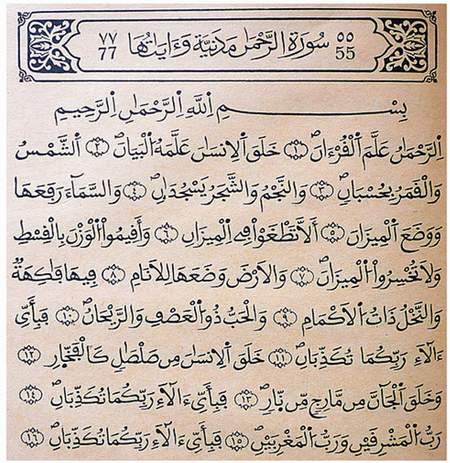 لماذا تكررت الآية (فبأي آلاء ربكما تكذبان) 31 مرة؟ لماذا تكررت الآية (فبأي آلاء ربكما تكذبان) 31 مرة؟   	  هذا سؤال حيَّرني كثيراً حتى وجدتُ إجابة شافية له، فلماذا تتكرر الآية ذاتها 31 مرة وفي السورة ذاتها، لنطلع على هذه التناسقات العددية ا 75727