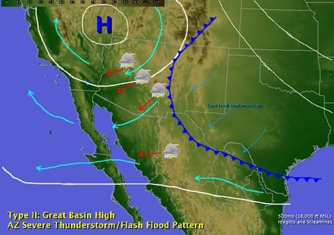 La mousson nord-américaine et ses orages exceptionnels a débuté officiellement Monsoon-arizona-nouveau-mexique-orages-foudre-haboob-pattern-2