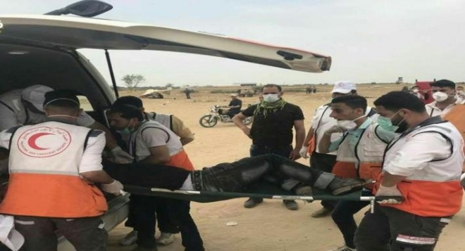 171 إصابة على حدود غزة  229424_2_1525444744