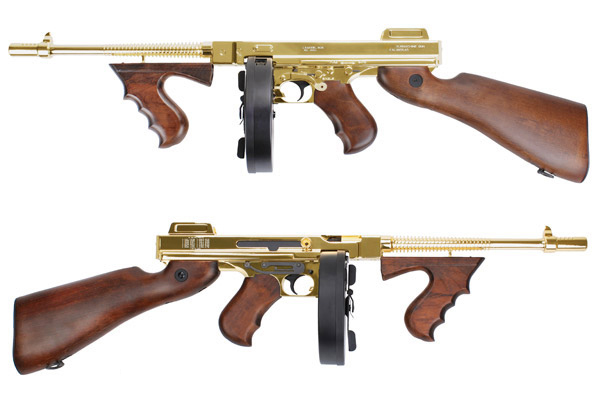 King Arms: Thompson M1928 Chicago Oro y Plata Ka-ag-67-GD