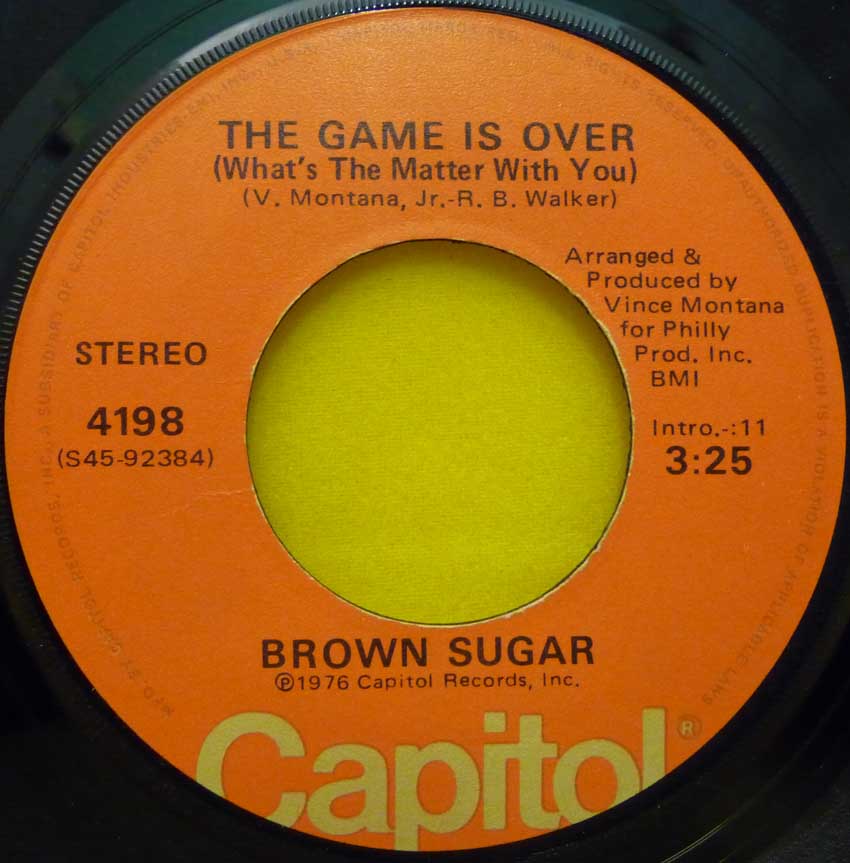 Jeu du chiffre en image IV - Page 36 Brown_sugar-the_game_is_over-capitol_4198-single