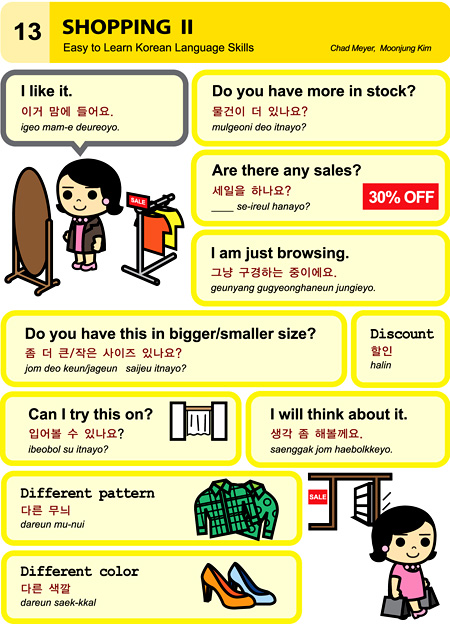 Easy to Learn Korean Words and Phrases. 090323_p17_shopping2(3)