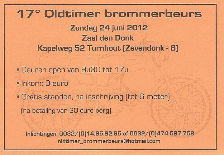 Oldtimer brommerbeurs Turnhout (24 juni 2012) Turnhout%202012