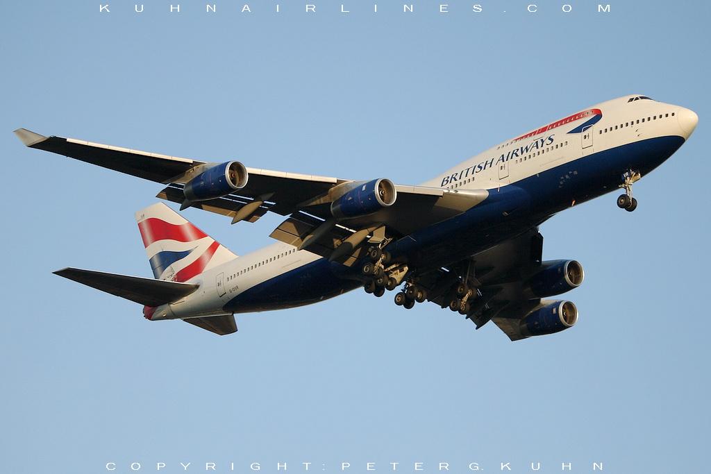 Nachmittags an der Bath Road (London Heathrow) G-CIVR-B747