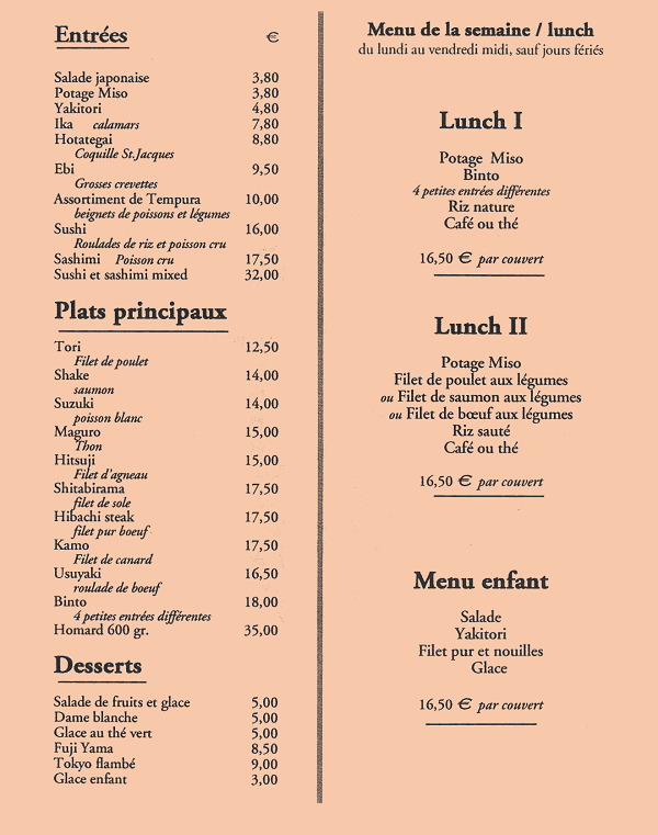 la carte des repas 3