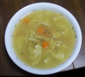 Llegue al cafetin Sopa-de-pollo