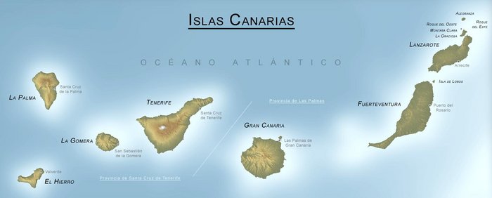 Parque Nacional de Garajonay Mapa-de-canarias