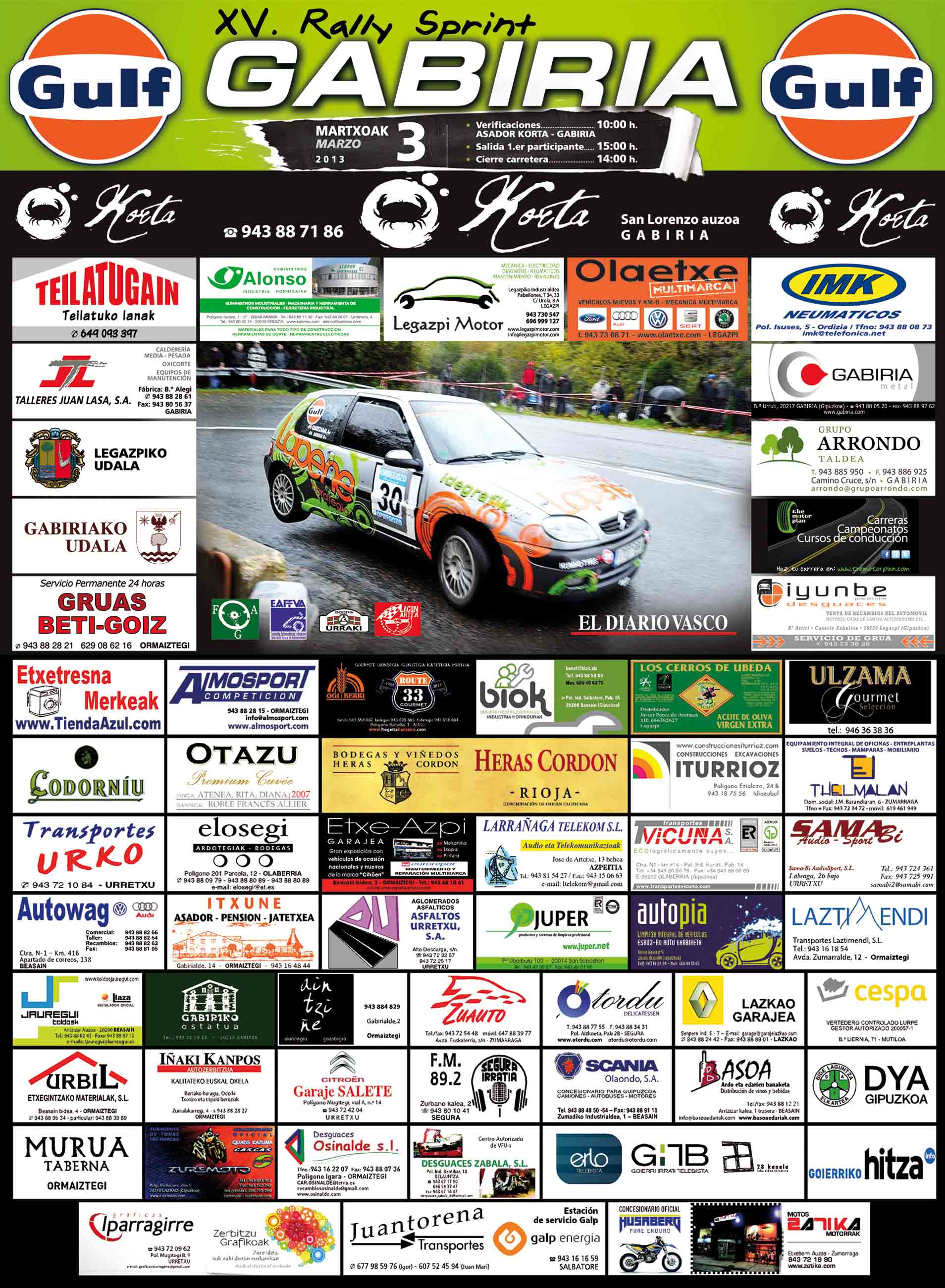 [PAIS VASCO] XV Rallysprint de Gabiria 2013 [3 de Marzo] Gabiri13