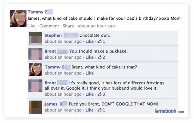 Horrible Facebook Posts... - Page 5 Piece-of-cake