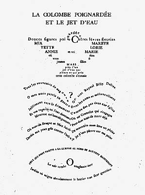 La sea nez mate teckel et toutou verte (ou bleue new ascète ?)  1002852-Guillaume_Apollinaire_Calligrammes