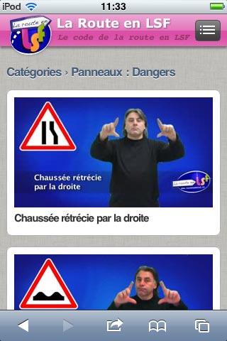 Code de la Route en langue des signes Site_mobile