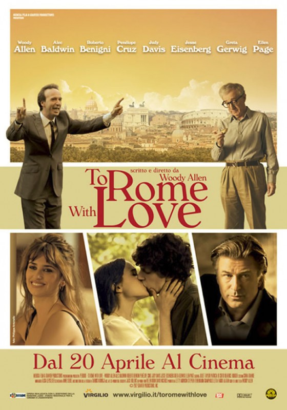 Woody Allen :To Rome With Love (2012) To-rome-with-love-poster-e1333058134689