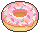 Coleces Do Milnio Prateado Donut_pink_sprinkle