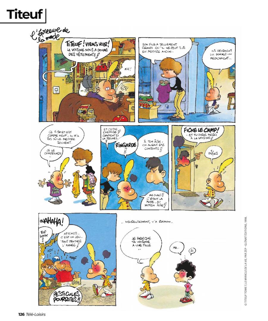 [WEEK-END] - TITEUF : Planches tirées de Télé Loisirs - Page 20 Titeuf_1973