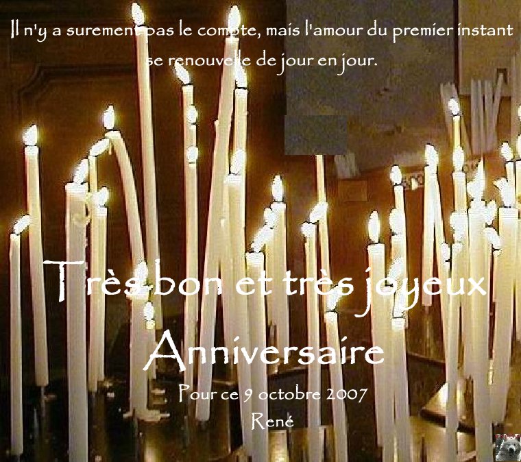 Mardi 9 Octobre : Anniversaire d'Emeraude Syl