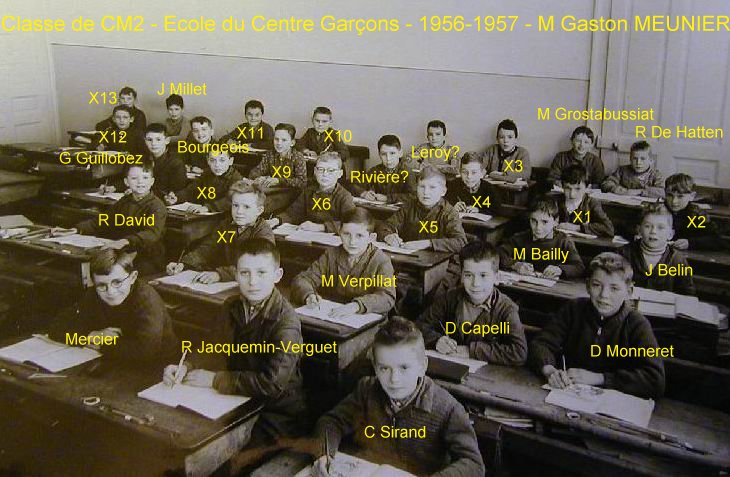 Quelques photos d'école - Classe 1966 - à Saint-Claude (39) 1956-1957_cm2_centre