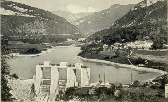 Le barrage d'Etables et la centrale de Porte-Sachet (39) 0001a