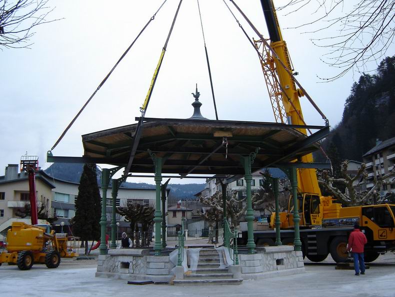 Restauration du kiosque à musique du Truchet - St-Claude 0007