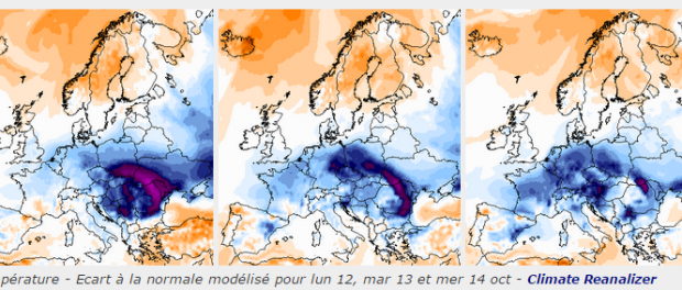 Premières neiges et froid sur l’Europe de l’est Temperaturs-europe-12octobre20151-620x264