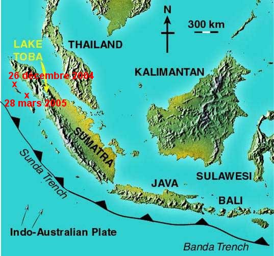 Le Toba (volcan ) Sumatramapcopy