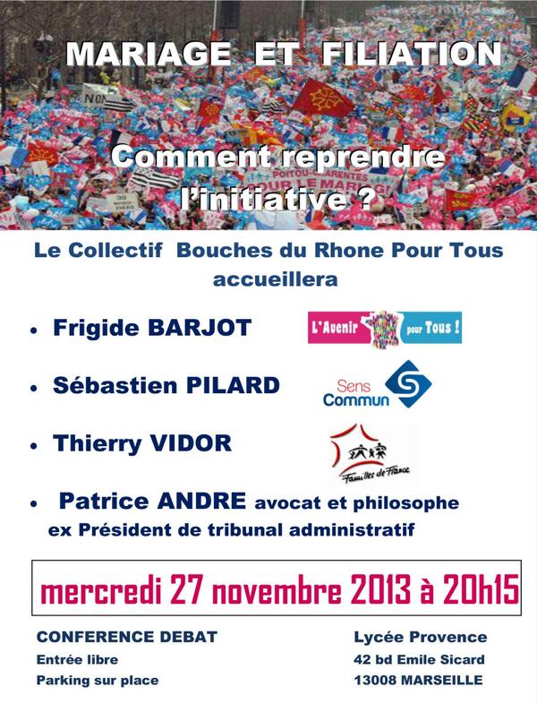 Frigide Barjot en conférence le 27 novembre 2013 à Marseille... dans un lycée privé sous contrat ! BZbwys-CAAAGm2O