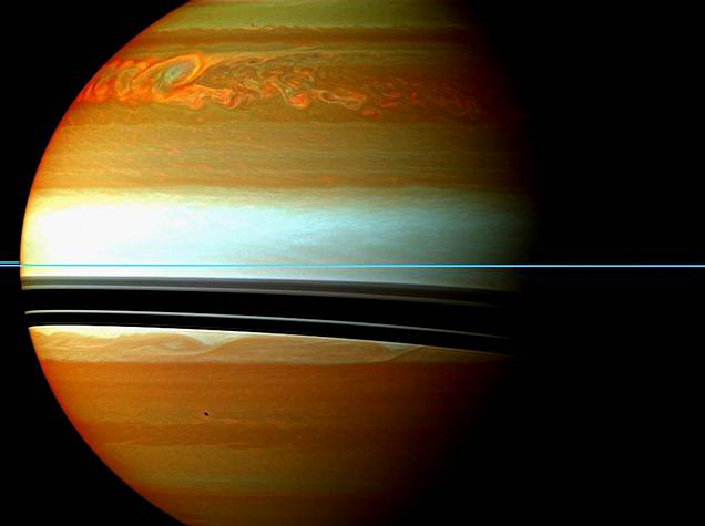 Tormenta en Saturno. Imagen tomada  E_111118-065452