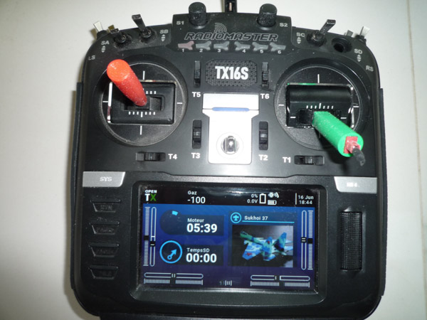 RadioMaster TX16S switch sur manche 504