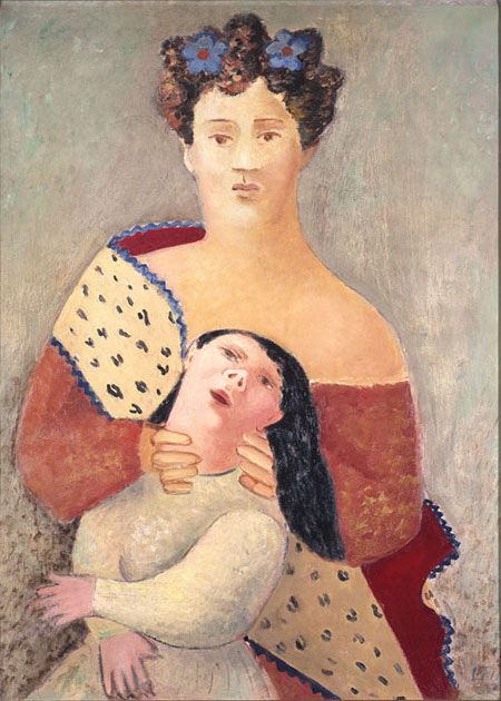 Cas'est passé en août ! Leonor-fini-peintures-huiles-1932-1934-hst-maternite-100x73cm