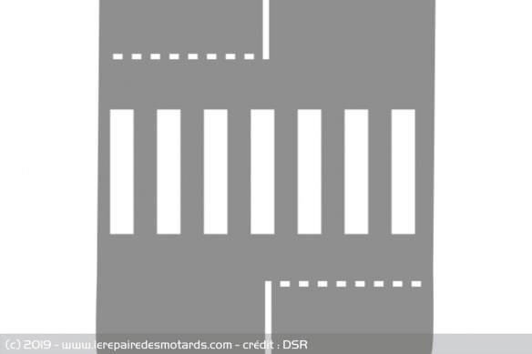 De nouveaux marquages pour les passages piétons Passage-pietons-zone-tampon-securite-schema