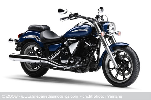 Midnigt star 2009   950cc.. Yamaha-xvs-950-midnight-star-bleu