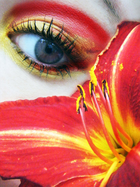 عيون Maquillage-yeux-fleur-7