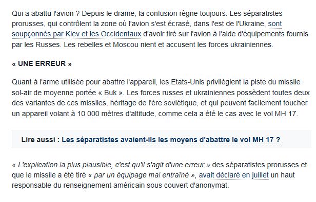 [Analyse des médias, spécial journaliste] MH17 : 4 énormes manipulations colportées par nos médias, et jamais corrigées… Mh-17-4