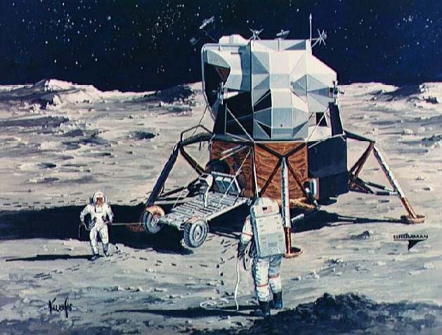 Petites citations sur les astres + historique(de mes lectures) Apollo_17_lrv_deployment_art33