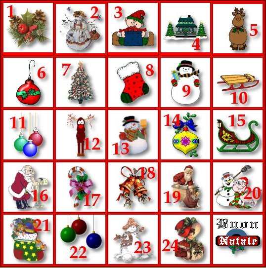 CALENDARIO DELL'AVVENTO ! Calendariocaselline